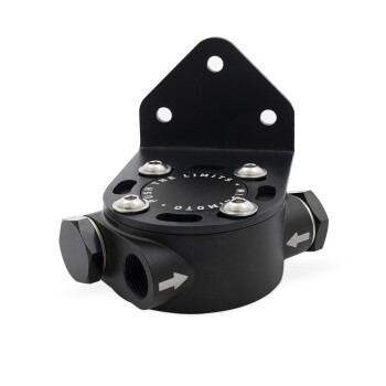 Remote Oil Filter Head, 3/4"-16 Thread, Black | MMOC-RFH-34BK