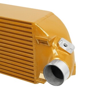Ford Focus ST Intercooler Kit, 2013-2018, Gold w/ Wrinkle Black Pipes | MMINT-FOST-13KBGD