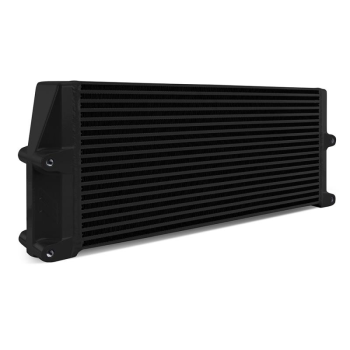 Heavy-Duty Oil Cooler, 17", Same-Side Outlets, Black...