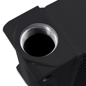 Heavy-Duty Oil Cooler, 10", Same-Side Outlets, Black | MMOC-SSO-10BK