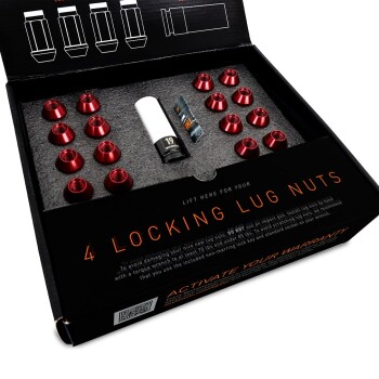 Aluminum Locking Lug Nuts M12x1.5, 20pc Set, Blue | MMLG-15-20LBL