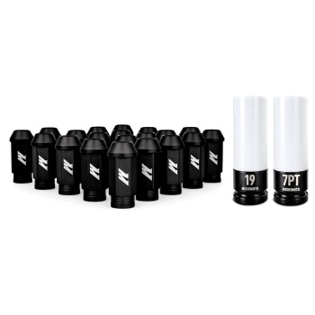 Aluminum Locking Lug Nuts M12x1.25, 20pc Set, Black |...