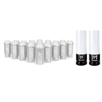 Aluminum Locking Lug Nuts M12x1.25, 20pc Set, Red |...