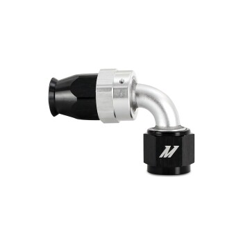 Aluminum PTFE -8AN 90° Fitting, Black | MMFT-SW-08P-90