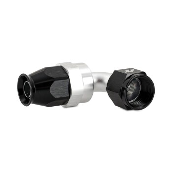 Aluminum PTFE -8AN 90° Fitting, Black | MMFT-SW-08P-90