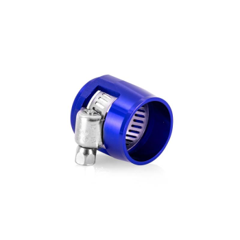 Aluminum -6AN Hex Finishers, Blue | MMHXF-06-4-BL