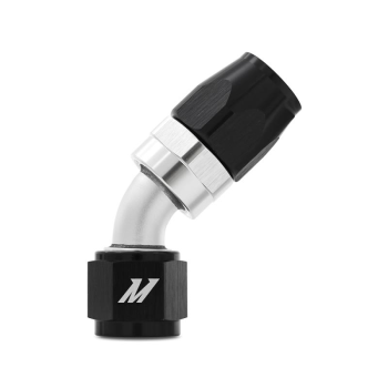 Aluminum -10AN 45° Fitting, Black | MMFT-SW-10-45