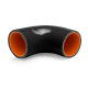 90° Silicone Coupler 2.5", Black | MMCP-2590BK