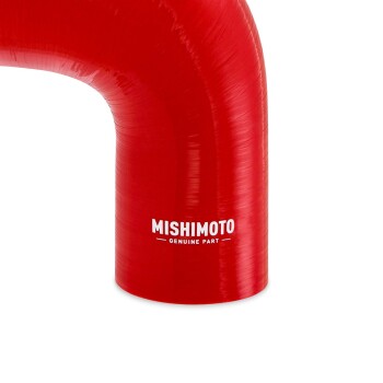 90° Silicone Reducer Coupler, 2.5" to 2.75", red | Mishimoto