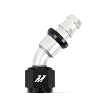 45° Push Lock Fitting, -8AN | MMFT-PL-845