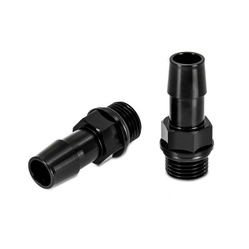 2pcs M16x1.5 1/2" Aluminum Catch Can Fitting, Black...