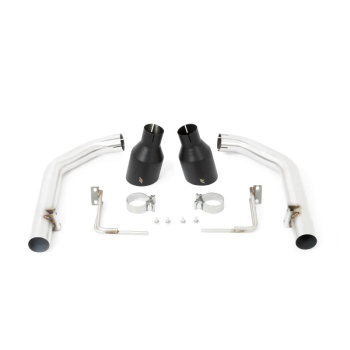 2015-2017 Ford Mustang GT Race Axle-back, Black Tips | MMEXH-MUS8-15ARBK