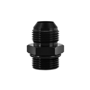 -16ORB to -16AN Aluminum Fitting, Black | Mishimoto