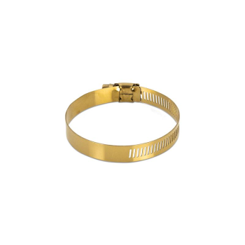 10x High-Torque Worm Gear Clamp, Gold, 64mm |...
