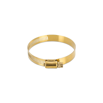 10x High-Torque Worm Gear Clamp, Gold, 57mm |...