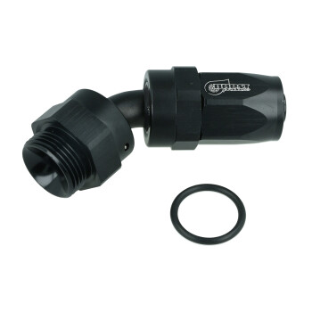 Swivel hose end Dash to Metric - 45&deg; | BOOST products
