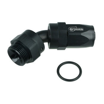 Swivel Hose End Dash to Metric - 45°