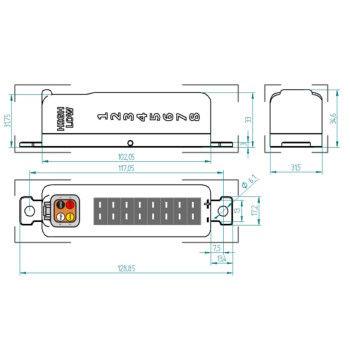 CANchecked TCC08 - 8x thermocouple amplifier / Type-K sensor controller to CAN Bus