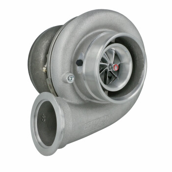 Precision Turbo PT 7680 NEXT GEN turbocharger / ball bearing / T4 Twinscroll 1.28 A/R / ext. WG / V-Band outlet / SPORTSMAN-COVER / up to 1475 HP