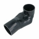 90° Degree Cobra Head Silicone Elbow 2.5" / 63,5mm - black