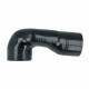 90° Degree Cobra Head Silicone Elbow 2.5" / 63,5mm - black