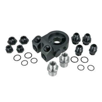 Oil Filter Adapter Plate with Thermostat (82°C),...
