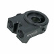 Oil Filter Adapter Plate with Thermostat (82°C), M22x1.5mm and 1/8" NPT Ports - black matt