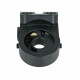Oil Filter Adapter Plate with Thermostat (82°C), M22x1.5mm and 1/8" NPT Ports - black matt