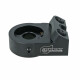 Oil Filter Adapter Plate with Thermostat (82°C), M22x1.5mm and 1/8" NPT Ports - black matt