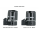 Oil Filter Adapter Plate with Thermostat (82°C), M22x1.5mm and 1/8" NPT Ports - black matt
