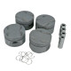 Piston Set (4 pcs) for HONDA B16A DOHC VTEC (81,50mm, 9.0:1) | P4-H815-N2R