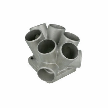 6-Cylinder Stainless Steel Turbo Collector T4 Twinscroll (int. WG & ext. WG)