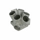 6-Cylinder Stainless Steel Turbo Collector T4 Twinscroll (int. WG & ext. WG)