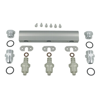 TurboZentrum fuel log 5-port collector kit for 3x WALBRO...