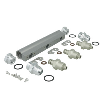 TurboZentrum fuel log 5-port collector kit for 3x WALBRO...