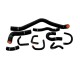 Silicone Radiator Hose Kit Mishimoto Honda Civic / 88-91 / Black | MMHOSE-CIV-88BK
