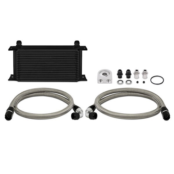 Oil Cooler Kit Mishimoto / Universal / 19 Row / Black