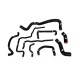 Silicone Radiator Hose Kit Mishimoto VW Golf 1.8T / 99-05 / Black | MMHOSE-GLF-99BK