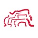Silicone Radiator Hose Kit Mishimoto VW Golf 1.8T / 99-05 / Red | MMHOSE-GLF-99RD