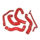 Silicone Radiator Hose Kit Mishimoto Ford Mustang V8 / 05-06 / Red | MMHOSE-MUS-05RD