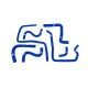 Silicone Ancillary Hoses Mishimoto Subaru WRX / WRX STI / 04-07 / Blue | MMHOSE-SUB-ANC4BL