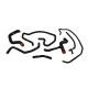 Silicone Hose Kit Mishimoto Ford Focus SVT / 02-04 / Black | MMHOSE-SVT-02BK