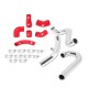 Intercooler Pipe Kit Mishimoto Mitsubishi Lancer Evolution 7/8/9 / 01-07 / Red | MMICP-EVO-01RD