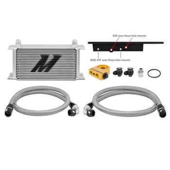 Thermostatic Oil Cooler Kit Mishimoto Nissan 350Z / 03-09 / Infiniti G35 / 03-07 Coupe only / Silver | MMOC-350Z-03T