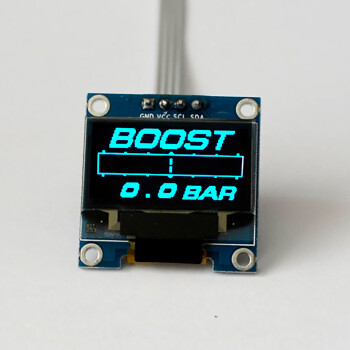 OLED 1.3" digital single gauge incl. sensor - blue