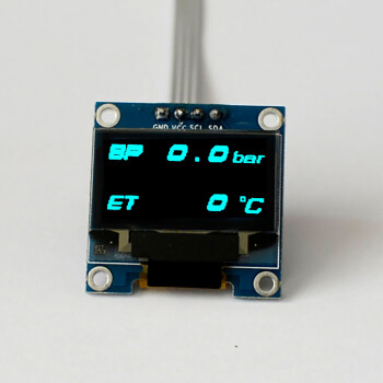 OLED 0.96" digital dual gauge incl. sensor - blue