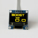 OLED 0.96" digital single gauge incl. sensor // extra large digits - yellow