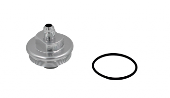 Fuel Filter Outlet Cap, -6AN / Dash 6 Clear | Fuelab