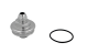 Fuel Filter Outlet Cap, -8AN / Dash 8 Clear | Fuelab