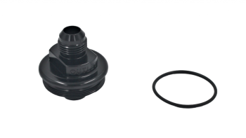 Fuel Filter Outlet Cap, -8AN / Dash 8 Black | Fuelab